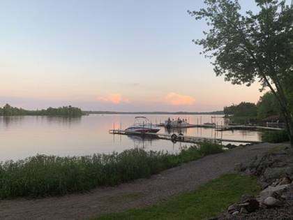 Sunset over the lake